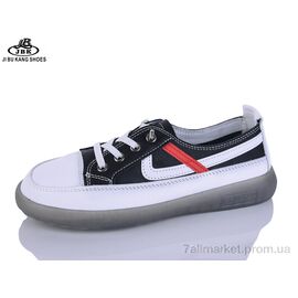 Фотография Кеды женские стильные Весна/осень 0712-01 black (8 пар р.36-40) "Jibukang" недорого оптом от прямого поставщика