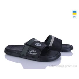 Фотография Шлепки мужские пляжные Лето 704 чорний (8 пар р.41-45) "Golden Lion" недорого оптом от прямого поставщика