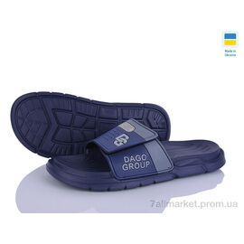 Фотография Шлепки мужские пляжные Лето 704 синій (8 пар р.41-45) "Golden Lion" недорого оптом от прямого поставщика