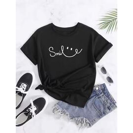 футболка жіноча 3002 black р.50-58 "Алия" недорого оптом від прямого постачальника