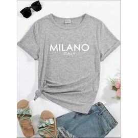 футболка жіноча Milano1 grey р.50-58 "Алия" недорого оптом від прямого постачальника