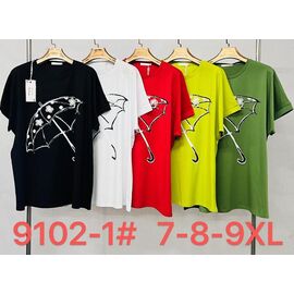 футболка жіноча 9102-1 white р.7XL-9XL "Immei" недорого оптом від прямого постачальника