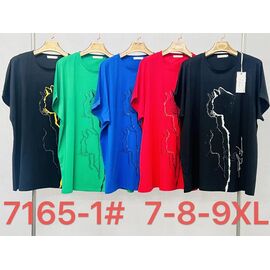 футболка жіноча 7165-1 green р.7XL-9XL "Immei" недорого оптом від прямого постачальника