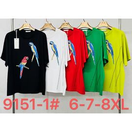 футболка жіноча 9151-1 black р.6XL-8XL "Immei" недорого оптом від прямого постачальника