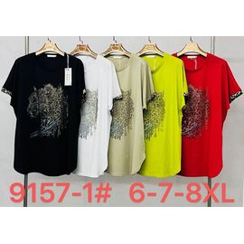 футболка жіноча 9157-1 beige р.6XL-8XL "Immei" недорого оптом від прямого постачальника