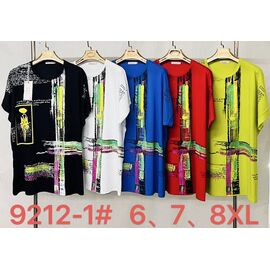 футболка жіноча 9212-1 blue р.6XL-8XL "Immei" недорого оптом від прямого постачальника