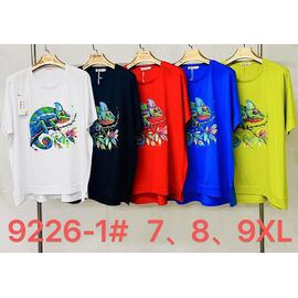 футболка жіноча 9226-1 red р.7XL-9XL "Immei" недорого оптом від прямого постачальника