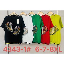 футболка жіноча 4343-1 red р.6XL-8XL "Immei" недорого оптом від прямого постачальника