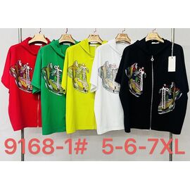 Кофта жіноча 9168-1 yellow р.5XL-7XL "Immei" недорого оптом від прямого постачальника