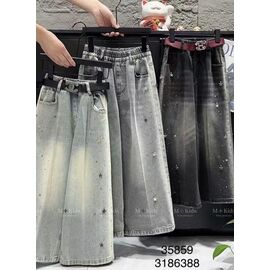 Фотография Джинсы детские на девочку 35859 black р.120-170 "Major" недорого оптом от прямого поставщика