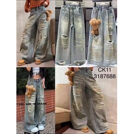 Джинси дитячі на дівчинку CK11 l.blue р.120-170 "Major" недорого оптом від прямого постачальника