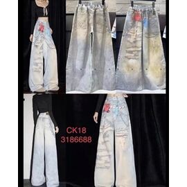 Джинси дитячі на дівчинку CK18 l.blue р.120-170 "Major" недорого оптом від прямого постачальника