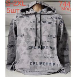 Фотография Худи мужской ND630-744 grey р.S-2XL "EMRE" недорого оптом от прямого поставщика