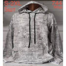 Фотография Худи мужской ND641-744 grey р.S-2XL "EMRE" недорого оптом от прямого поставщика