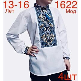 Вишиванка підліткова ND689-1622 white р.13-16 "EMRE" недорого оптом від прямого постачальника