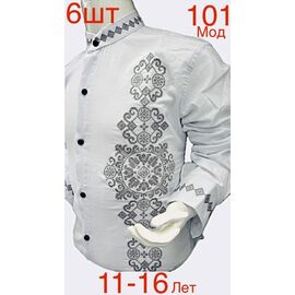Вишиванка підліткова ND694-101 white р.11-16 "EMRE" недорого оптом від прямого постачальника