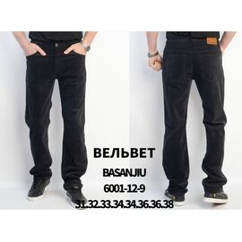 Фотография Штаны мужские 6001-12-9 black р.31-38 "Basanjiu" недорого оптом от прямого поставщика