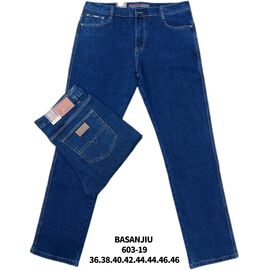 Фотография Джинсы мужские 603-19 blue р.36-46 "Basanjiu" недорого оптом от прямого поставщика