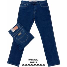 Фотография Джинсы мужские 608-16 blue р.36-46 "Basanjiu" недорого оптом от прямого поставщика