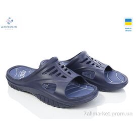 Фотография Шлепки мужские пляжные Лето 126 синій (8 пар р.41-46) "Acorus" недорого оптом от прямого поставщика