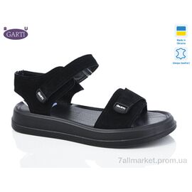 Фотография Босоножки женские летние Лето 0136 чорний замш (6 пар р.36-40) "Garti" недорого оптом от прямого поставщика