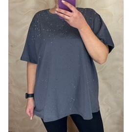 футболка жіноча 26002 d.grey р.L-2XL "PULSE" недорого оптом від прямого постачальника