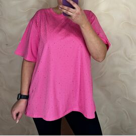 футболка жіноча 26002 pink р.L-2XL "PULSE" недорого оптом від прямого постачальника