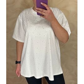 футболка жіноча 26002 white р.L-2XL "PULSE" недорого оптом від прямого постачальника