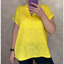 футболка жіноча 26004 yellow р.M-2XL "PULSE" недорого оптом від прямого постачальника