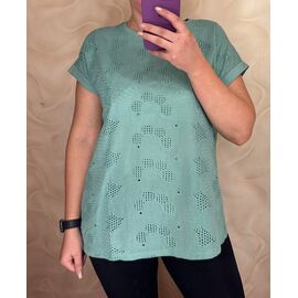 футболка жіноча 26005 green р.M-2XL "PULSE" недорого оптом від прямого постачальника