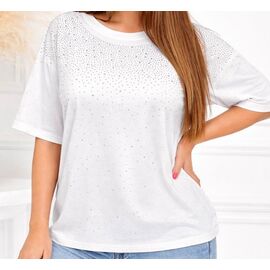 футболка жіноча 26114 white р.52-56 "PULSE" недорого оптом від прямого постачальника
