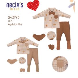 Фотография Костюм детский на мальчика 243193 brown р.0-0.3 "Meloria" недорого оптом от прямого поставщика