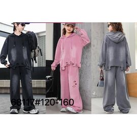 Фотография Костюм детский спортивный на девочку 68117 grey р.120-160 "Meloria" недорого оптом от прямого поставщика