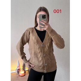 Фотография Кофта женская 001 brown р.42-48 "FSN" недорого оптом от прямого поставщика