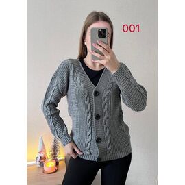 Фотография Кофта женская 001 grey р.42-48 "FSN" недорого оптом от прямого поставщика