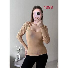 Светр жіночий 1398 beige р.42-46 "FSN" недорого оптом від прямого постачальника