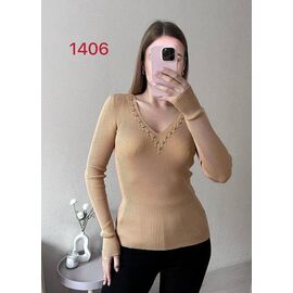 Светр жіночий 1406 beige р.42-46 "FSN" недорого оптом від прямого постачальника