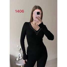 Светр жіночий 1406 black р.42-46 "FSN" недорого оптом від прямого постачальника