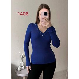 Светр жіночий 1406 blue р.42-46 "FSN" недорого оптом від прямого постачальника