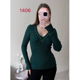 Светр жіночий 1406 green р.42-46 "FSN" недорого оптом від прямого постачальника