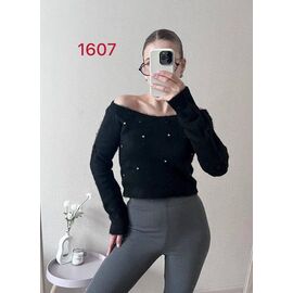 Светр жіночий 1607 black р.42-46 "FSN" недорого оптом від прямого постачальника