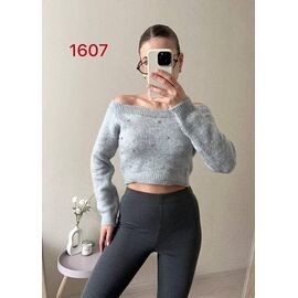 Светр жіночий 1607 grey р.42-46 "FSN" недорого оптом від прямого постачальника