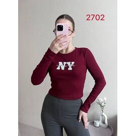 Светр жіночий 2702 wine р.42-46 "FSN" недорого оптом від прямого постачальника