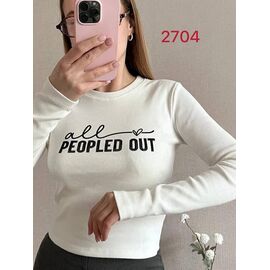 Светр жіночий 2704 white р.42-46 "FSN" недорого оптом від прямого постачальника