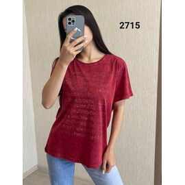 футболка жіноча 2715 wine р.46-52 "FSN" недорого оптом від прямого постачальника