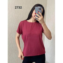 футболка жіноча 2732 wine р.46-52 "FSN" недорого оптом від прямого постачальника