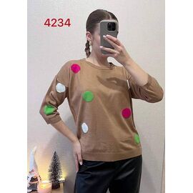 Светр жіночий 4234 brown р.42-46 "FSN" недорого оптом від прямого постачальника