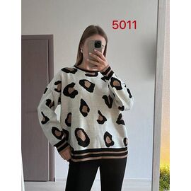 Светр жіночий 5011 l.beige-brown р.42-48 "FSN" недорого оптом від прямого постачальника