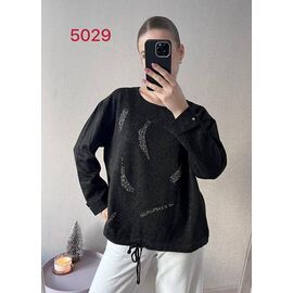 Светр жіночий 5029-1 black р.46-52 "FSN" недорого оптом від прямого постачальника