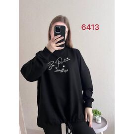 Светр жіночий 6413 black р.48-54 "FSN" недорого оптом від прямого постачальника